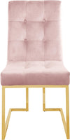 Pierre Pink Velvet Dining Chair