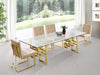 Pierre Gold Dining Table