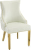 Tuft White Faux Leather Dining Chair