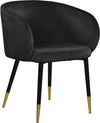 Louise Black Velvet Dining Chair