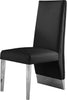 Porsha Black Faux Leather Dining Chair