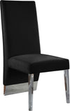 Porsha Black Velvet Dining Chair