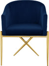 Xavier Navy Velvet Dining Chair