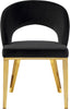 Roberto Black Velvet Dining Chair