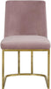 Heidi Pink Velvet Dining Chair