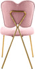 Angel Pink Velvet Dining Chair