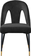 Akoya Black Velvet Dining Chair