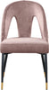 Akoya Pink Velvet Dining Chair