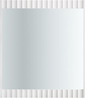 Modernist White Gloss Mirror image