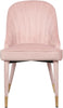 Belle Pink Velvet Dining Chair