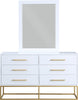 Maxine White / Gold Dresser