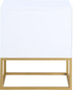 Maxine White / Gold Night Stand