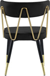Rheingold Black Velvet Dining Chair