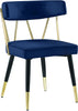 Rheingold Navy Velvet Dining Chair