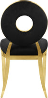 Carousel Black Velvet Dining Chair