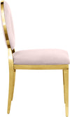 Carousel Pink Velvet Dining Chair