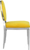 Carousel Yellow Velvet Dining Chair