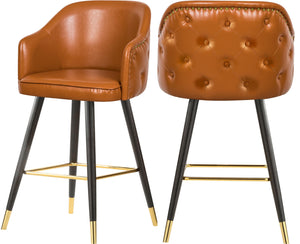 Barbosa Cognac Faux Leather Counter/Bar Stool image