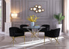 Mercury Acrylic/Gold Dining Table