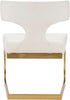 Alexandra White Faux Leather Dining Chair