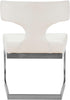 Alexandra White Faux Leather Dining Chair