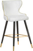 Hendrix White Faux Leather Counter/Bar Stool