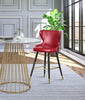 Hendrix Red Faux Leather Counter/Bar Stool