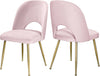 Logan Pink Velvet Dining Chair image