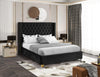 Barolo Black Velvet Queen Bed