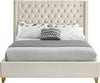 Barolo Cream Velvet King Bed