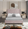 Barolo Pink Velvet Full Bed