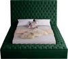 Bliss Green Velvet King Bed (3 Boxes)