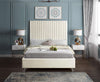 Candace Cream Velvet King Bed