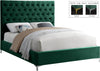 Cruz Green Velvet Full Bed