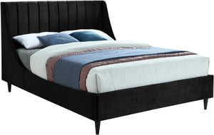 Eva Black Velvet King Bed image