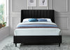 Eva Black Velvet Queen Bed