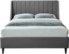 Eva Grey Velvet Full Bed