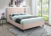 Eva Pink Velvet Full Bed
