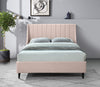 Eva Pink Velvet Queen Bed
