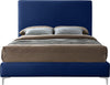 Geri Navy Velvet King Bed