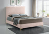 Geri Pink Velvet King Bed