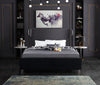 Ghost Black Velvet Queen Bed