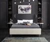 Ghost Cream Velvet King Bed