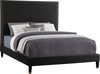 Harlie Black Velvet Full Bed image
