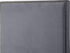 Harlie Grey Velvet King Bed