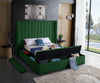 Kiki Green Velvet Queen Bed (3 Boxes)