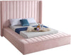 Kiki Pink Velvet Full Bed (3 Boxes) image