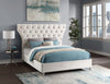 Kira Cream Velvet King Bed