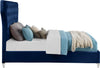 Kira Navy Velvet Queen Bed