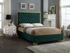 Lana Green Velvet King Bed